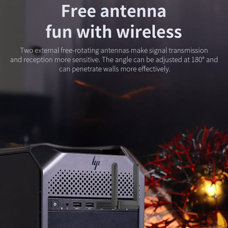 COMFAST C-952AX V2 1800Mbps Dual Band Wireless Network Card WiFi6 USB Adapter, CF-952AX V2 – Plug-and-play
