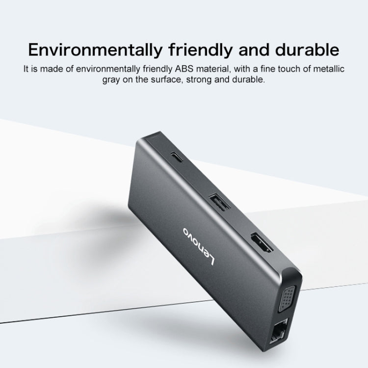 Lenovo LX0801 Type-C / USB-C Network Cable Interface Converter Docking Station, LX0801 – Aluminum Alloy