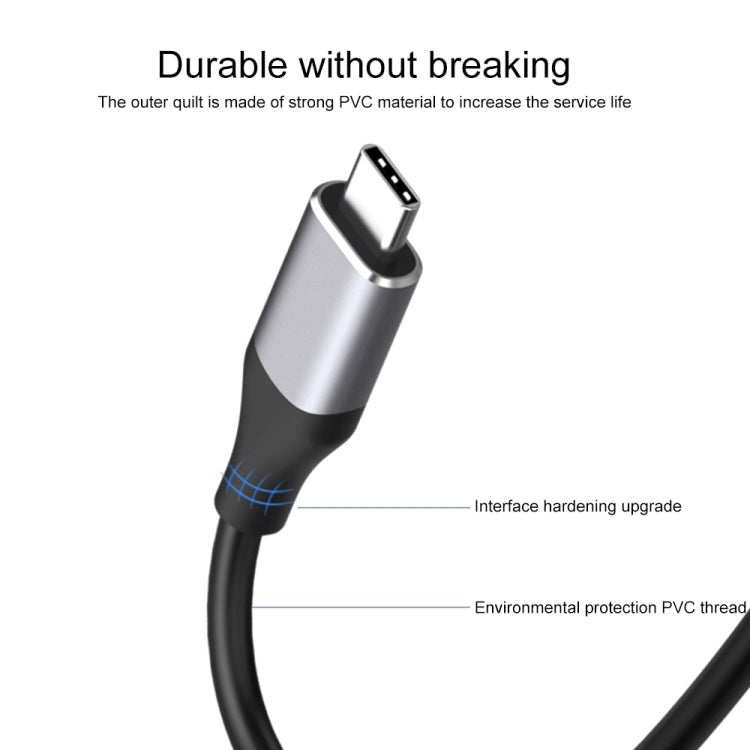 9572PD USB-C / Type-C Male to HDMI Male 4K HD Video Adapter Cable, Cable Length: 1.8m – Aluminum Alloy