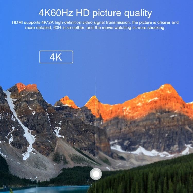 9572PD USB-C / Type-C Male to HDMI Male 4K HD Video Adapter Cable, Cable Length: 1.8m – Aluminum Alloy