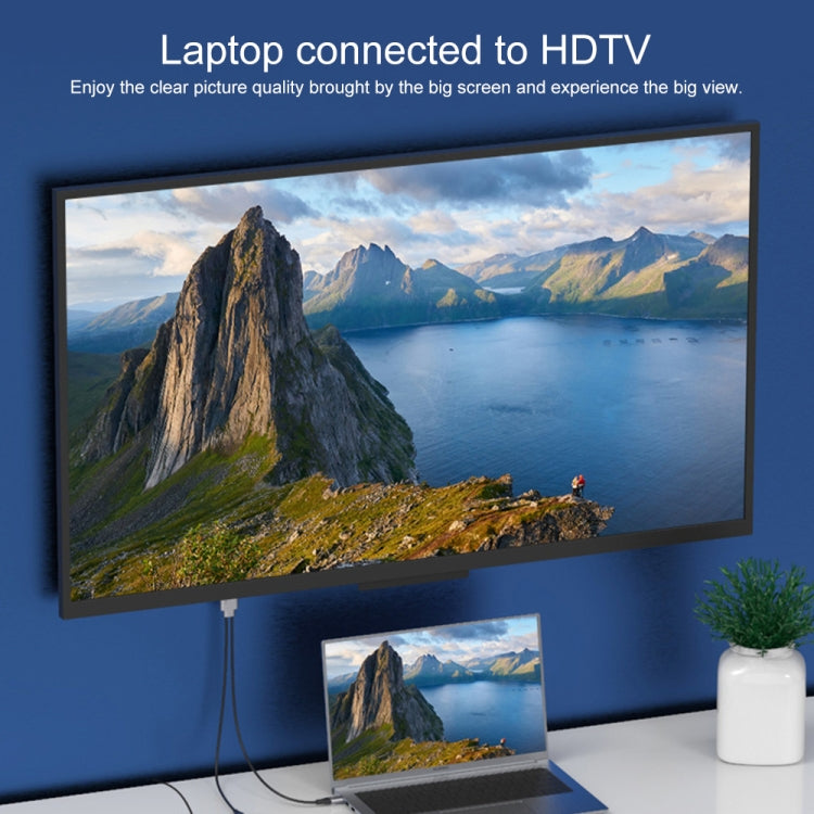 9572PD USB-C / Type-C Male to HDMI Male 4K HD Video Adapter Cable, Cable Length: 1.8m – Aluminum Alloy