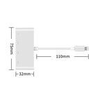 75216 4 in 1 8 Pin to HDMI + 8 Pin Charging + 2 USB Ports HD Video Converter, 75216