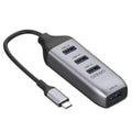 Onten 95118U 4 in 1 USB-C / Type-C to 4 USB 3.0 Ports Multifunctional HUB Converter Docking Station, 95118U – Data Transmission