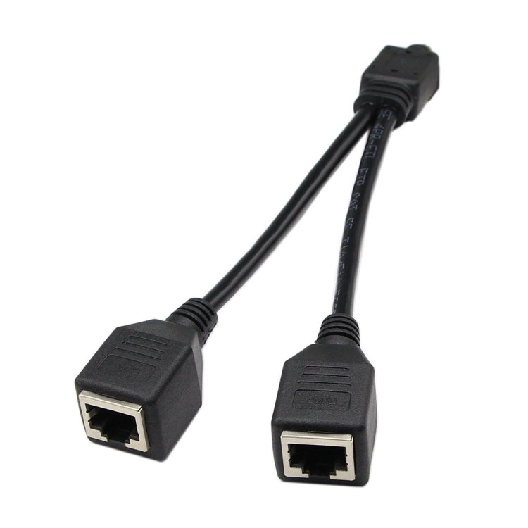 1 to 2 Socket LAN Ethernet Network CAT5 RJ45 Plug Splitter Adapter, Cable Length: 25cm – Magnetic