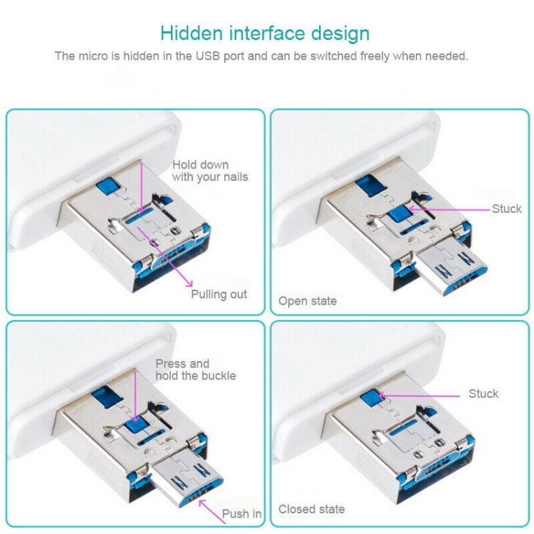 NK-208 Card Reader – 3 in 1 i-Flash TF Card / SD Card Reader For 8 Pin + USB 2.0 + Micro USB...
