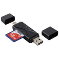 USB-C / Type-C + SD + TF + Micro USB to USB 2.0 Card Reader, USB2.0 – Durable Build, Easy to Use