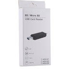 USB-C / Type-C + SD + TF + Micro USB to USB 2.0 Card Reader, USB2.0 – Durable Build, Easy to Use