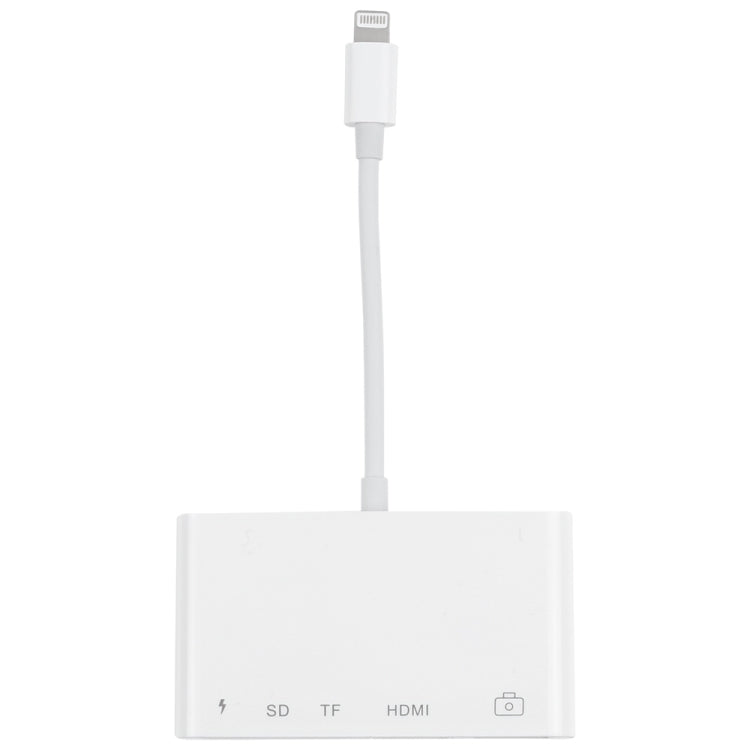 Adapter – 5 in 1 8 Pin Male to USB + HDMI + TF / SD Card Slot + 8 Pin Power...