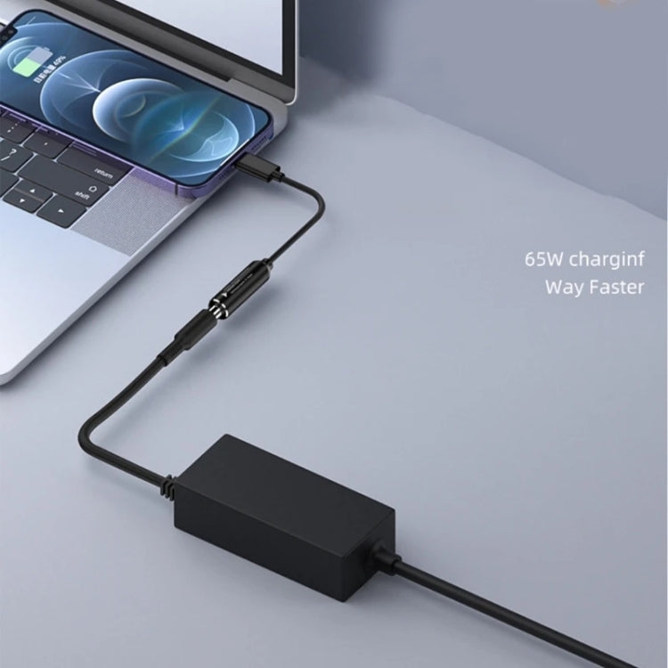USB-C / Type-C Male to Square Plug Female Nylon Braided Adapter Cable for Lenovo, Square Port – Wear-resistant, TPU
