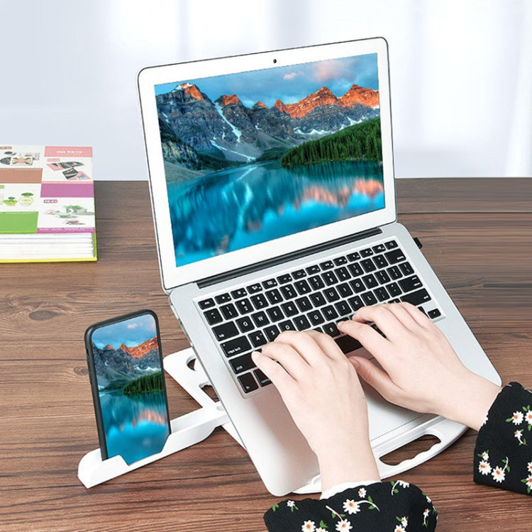 General-purpose Increased Heat Dissipation For Laptops Holder, Style: with Mobile Phone Holder with Rotation, Style: with Mobile Phone Holder with Rotation – Durable Build, Easy to Use