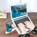 General-purpose Increased Heat Dissipation For Laptops Holder, Style: with Mobile Phone Holder with Rotation, Style: with Mobile Phone Holder with Rotation – Durable Build, Easy to Use