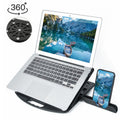 General-purpose Increased Heat Dissipation For Laptops Holder, Style: with Mobile Phone Holder with Rotation, Style: with Mobile Phone Holder with Rotation – Durable Build, Easy to Use Style: with Mobile Phone Holder with Rotation Black