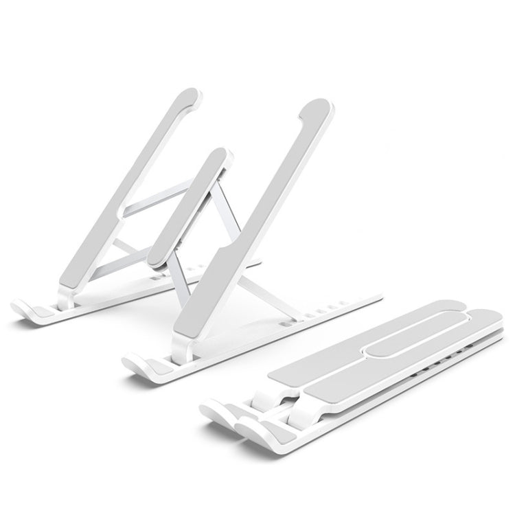 Laptop Stand Desktop Raise Bracket Cooling Base Lifting Holder Foldable, Pro-8 – Durable Build, Easy to Use Pro-8 White