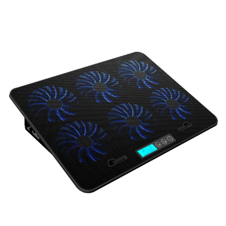 ICE COOREL Notebook Computer Base Speed Control Silent Six-fan Cooling Holder Cooling Rack, Style: Flagship, Style: Flagship – Durable Build, Easy to Use