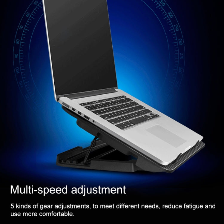 ICE COOREL Notebook Computer Base Speed Control Silent Six-fan Cooling Holder Cooling Rack, Style: Flagship, Style: Flagship – Durable Build, Easy to Use