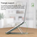 Portable Adjustable Laptop Stand Desktop Lifting Height Increase Rack Folding Heat Dissipation Holder, Style: Fan, Style: Fan – Aluminum Alloy