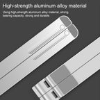 Portable Adjustable Laptop Stand Desktop Lifting Height Increase Rack Folding Heat Dissipation Holder, Style: Fan, Style: Fan – Aluminum Alloy