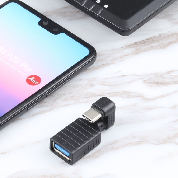 USB-C / Type-C Male to USB 3.0 Female U-shaped Elbow OTG Adapter, Type-C to USB 3.0 – Durable Build, Easy to Use