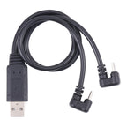 U-shaped USB-C / Type-C Male + Micro USB Male to USB Cable, Type-C + Micro USB to USB – Data Transmission
