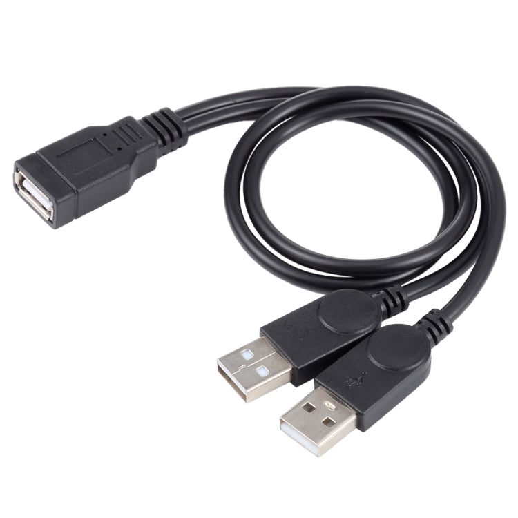 USB Female to 2 USB Male Cable, Length: About 30cm – Durable Build, Easy to Use