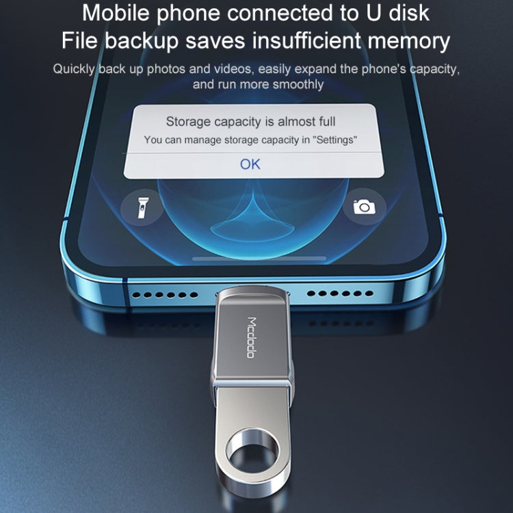 MCDODO USB Flash Drive – USB 3.0 Female to 8 Pin Male OTG Converter USB Flash Disk, 8 Pin