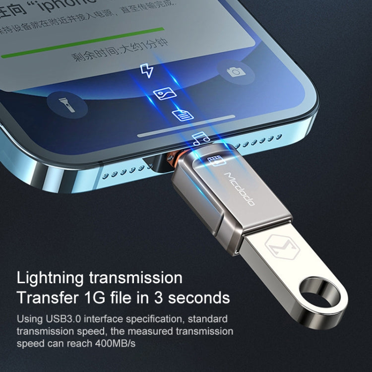 MCDODO USB Flash Drive – USB 3.0 Female to 8 Pin Male OTG Converter USB Flash Disk, 8 Pin