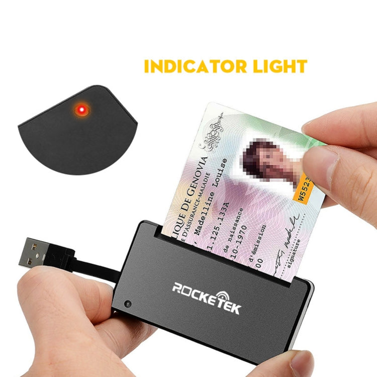 ROCKETEK SCR3 CAC ID SIM Chip Smart Card Reader, SCR3 – Durable Build, Easy to Use