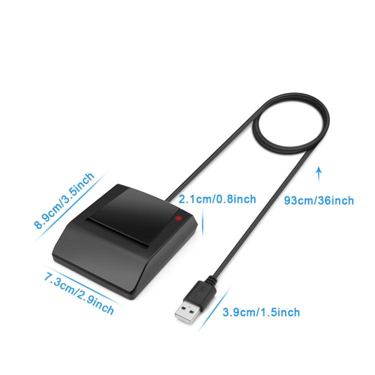 ROCKETEK RT-SCR4 CAC IC SIM Chip Smart Card Reader, RT-SCR4 – Durable Build, Easy to Use