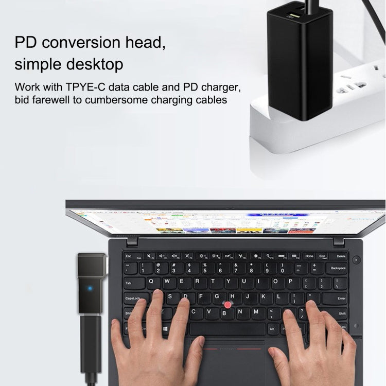 100W USB-C / Type-C Female to Big Square Computer Charging Adapter for Lenovo, Type-C Female to Big Square – Durable Build, Easy to Use