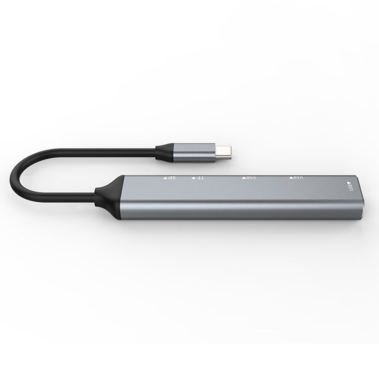 C-805 5 in 1 USB-C / Type-C to 3 USB 3.0 + TF / SD Card Reader Adapter, C-805 – Durable Build, Easy to Use