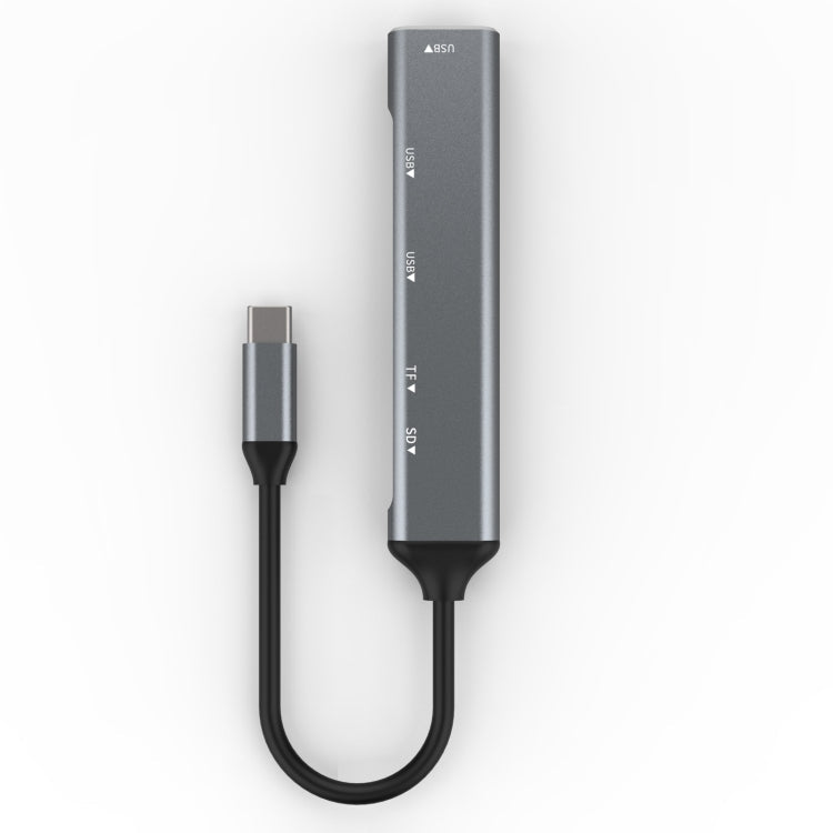 C-805 5 in 1 USB-C / Type-C to 3 USB 3.0 + TF / SD Card Reader Adapter, C-805 – Durable Build, Easy to Use