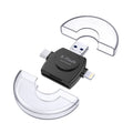 Card Reader – X-Flash R01 3 in 1 8 Pin + USB-C / Type-C + Micro USB Interface SD / TF... Black