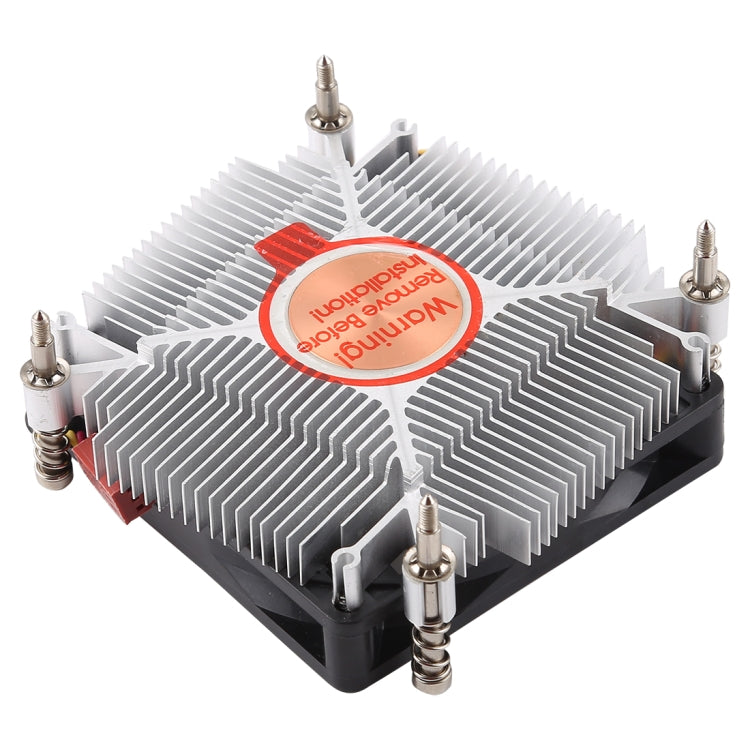 CoolerAge 1155-1U DC 12V 2000PRM 30.5cfm Copper Core Heatsink Hydraulic Bearing Cooling Fan CPU Cooling Fan for Intel 1150 1156 1151, 1155-1U Copper Core – Durable Build, Easy to Use