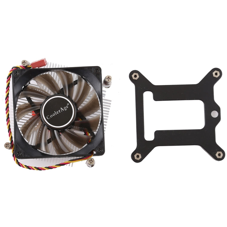 CoolerAge 1155-1U DC 12V 2000PRM 30.5cfm Copper Core Heatsink Hydraulic Bearing Cooling Fan CPU Cooling Fan for Intel 1150 1156 1151, 1155-1U Copper Core – Durable Build, Easy to Use