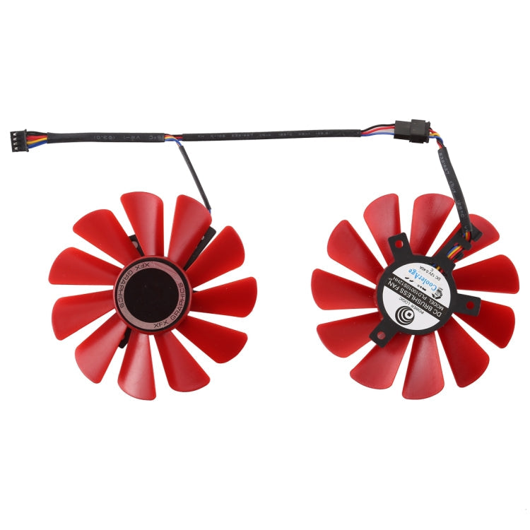 FDC10U12S9-C 0.45amp 4 Pin Graphics Video Card Cooling Fans for XFX RX 560D RX 570 RX 580 RX Vega, Diameter: 85mm, Pairs, FDC10U12S9-C – Durable Build, Easy to Use