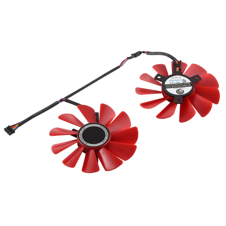 FDC10U12S9-C 0.45amp 4 Pin Graphics Video Card Cooling Fans for XFX RX 560D RX 570 RX 580 RX Vega, Diameter: 85mm, Pairs, FDC10U12S9-C – Durable Build, Easy to Use