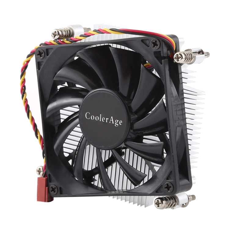 CoolAge 1155-1U DC 12V 2000PRM 30.5cfm Aluminum Heatsink Hydraulic Bearing Cooling Fan CPU Cooling Fan for Intel 1150 1156 1151, 1155-1U Aluminum – Durable Build, Easy to Use