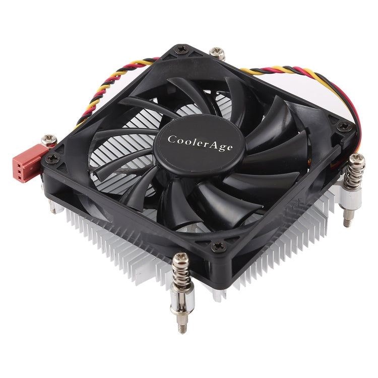 CoolAge 1155-1U DC 12V 2000PRM 30.5cfm Aluminum Heatsink Hydraulic Bearing Cooling Fan CPU Cooling Fan for Intel 1150 1156 1151, 1155-1U Aluminum – Durable Build, Easy to Use