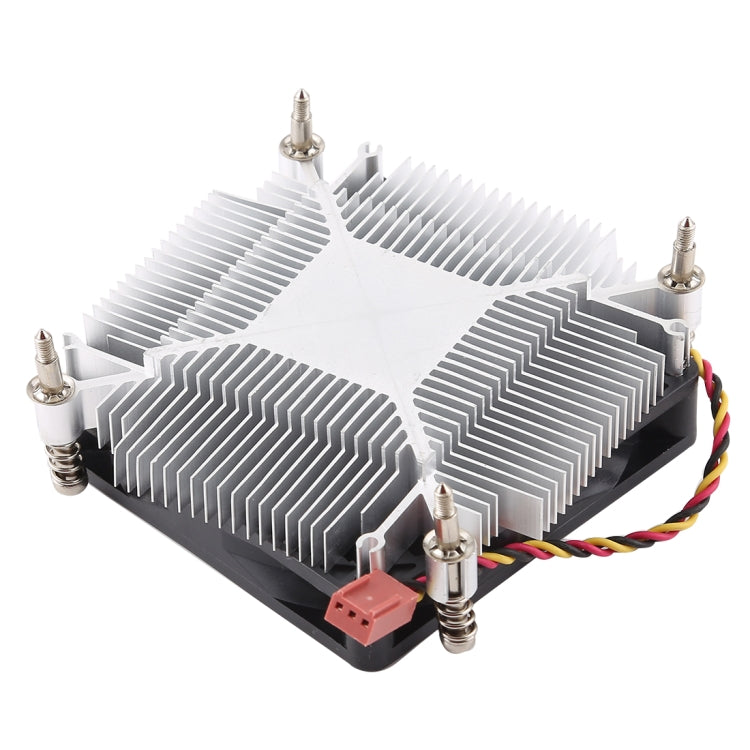 CoolAge 1155-1U DC 12V 2000PRM 30.5cfm Aluminum Heatsink Hydraulic Bearing Cooling Fan CPU Cooling Fan for Intel 1150 1156 1151, 1155-1U Aluminum – Durable Build, Easy to Use