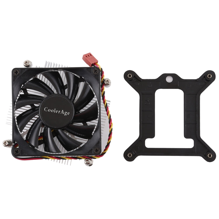 CoolAge 1155-1U DC 12V 2000PRM 30.5cfm Aluminum Heatsink Hydraulic Bearing Cooling Fan CPU Cooling Fan for Intel 1150 1156 1151, 1155-1U Aluminum – Durable Build, Easy to Use
