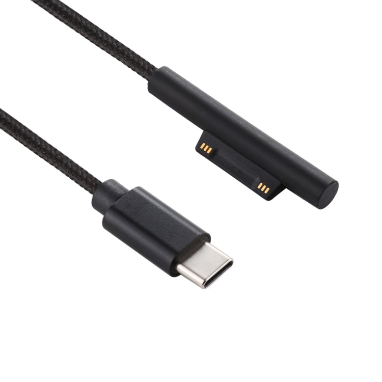 USB-C / Type-C to 6 Pin Nylon Male Power Cable for Microsoft Surface Pro 3 / 4 / 5 / 6 Laptop Adapter, Cable Length: 1.5m, for Microsoft Surface Pro 3 / 4 / 5 / 6 – Durable Build, Easy to Use