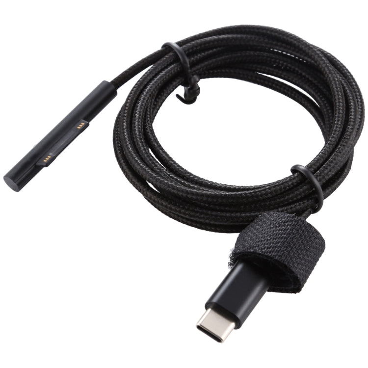 USB-C / Type-C to 6 Pin Nylon Male Power Cable for Microsoft Surface Pro 3 / 4 / 5 / 6 Laptop Adapter, Cable Length: 1.5m, for Microsoft Surface Pro 3 / 4 / 5 / 6 – Durable Build, Easy to Use