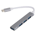 C809 USB 3.0 x 1 + USB 2.0 x 3 to USB-C / Type-C Multi-function Splitter HUB Adapter, C809 – Aluminum Alloy C809