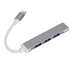 C809 USB 3.0 x 1 + USB 2.0 x 3 to USB-C / Type-C Multi-function Splitter HUB Adapter, C809 – Aluminum Alloy