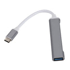 C809 USB 3.0 x 1 + USB 2.0 x 3 to USB-C / Type-C Multi-function Splitter HUB Adapter, C809 – Aluminum Alloy