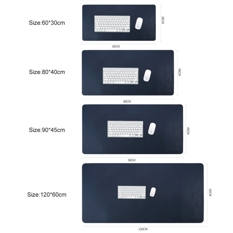 BUBM Multifunction Super Large Non-slip PU Leather Single-sided Mouse Pad Office Desk Mat, Size: 60 x 30cm, 60 x 30cm – Waterproof, Wear-resistant, Leather