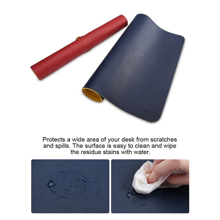 BUBM Multifunction Super Large Non-slip PU Leather Single-sided Mouse Pad Office Desk Mat, Size: 60 x 30cm, 60 x 30cm – Waterproof, Wear-resistant, Leather