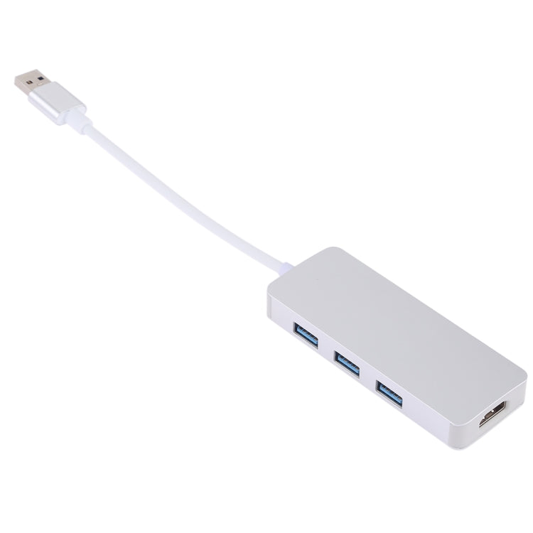 4 in 1 USB 3.0 to 3 x USB 3.0 + HDMI Adapter – Plug-and-play