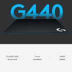 Logitech G440 Hard E-sport Gaming Mouse Pad, Size: 34 x 28cm, G440 Hard – Durable Build, Easy to Use