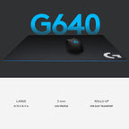 Logitech G640 Cloth Soft E-sport Gaming Mouse Pad, Size: 46 x 40cm, G640 Cloth Soft – Durable Build, Easy to Use